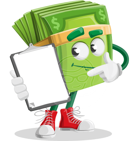 Dollar Bill Cartoon Money Vector Character